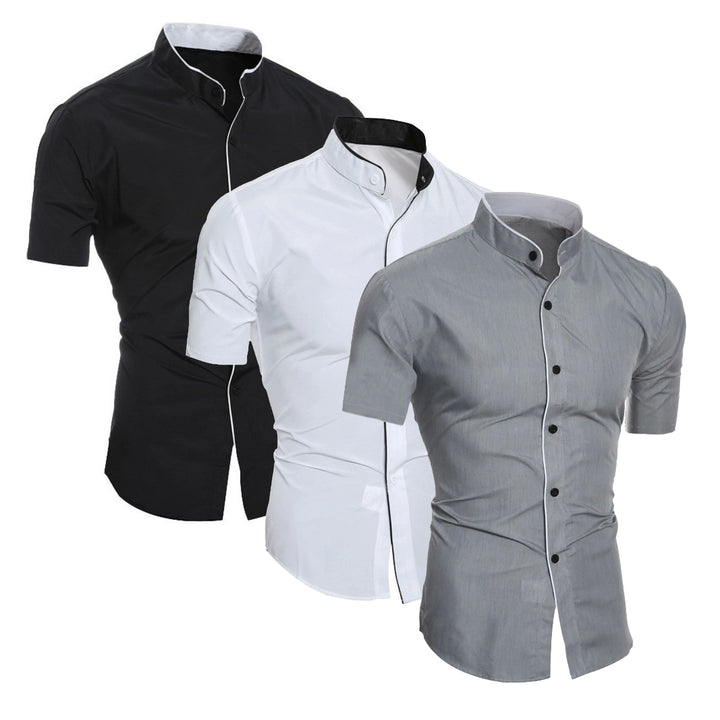 Chemise en coton à manches courtes 