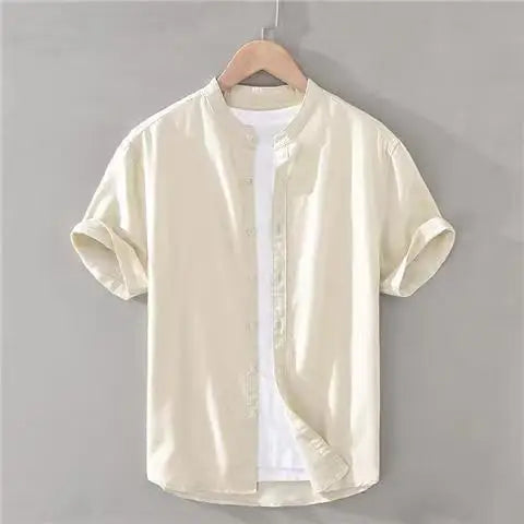 Chemise d'été en coton et lin 