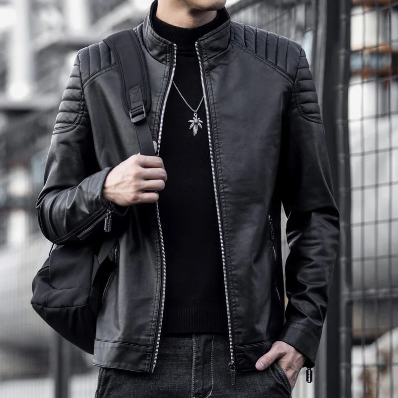 Veste en cuir de qualité supérieure 