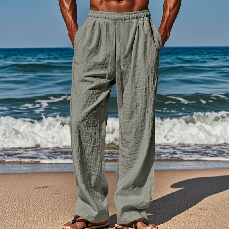 Pantalons en lin confortables 