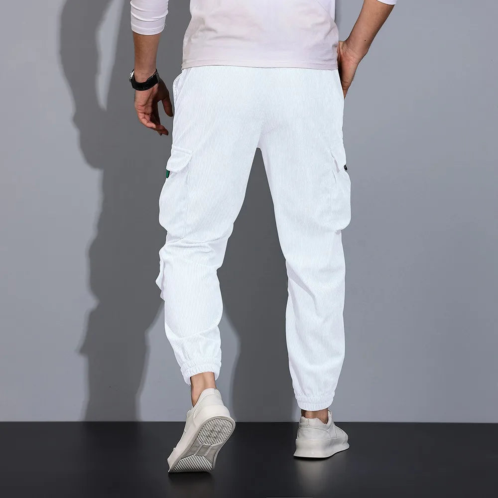 Pantalon cargo en velours côtelé 