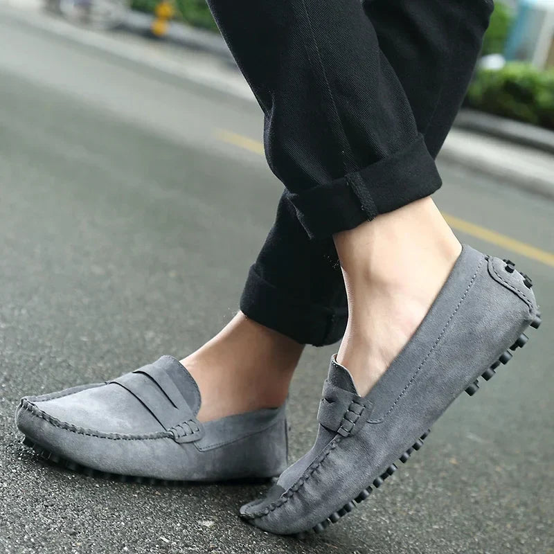 Mocassins en daim décontractés 