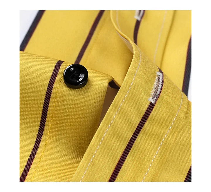 Givalli - Chemise décontractée rayée pour homme 