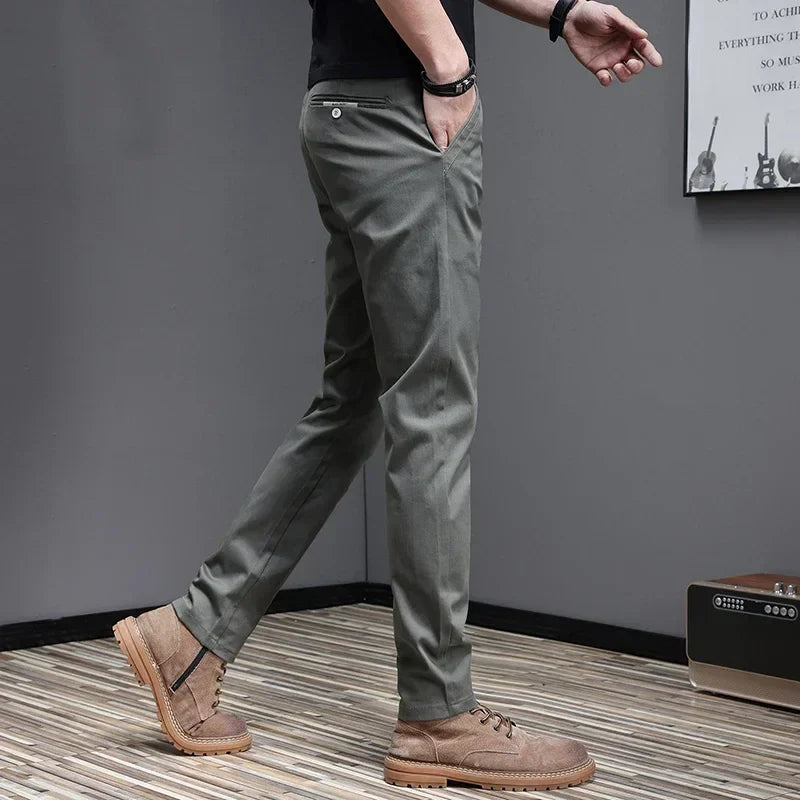 Pantalon en coton décontracté 