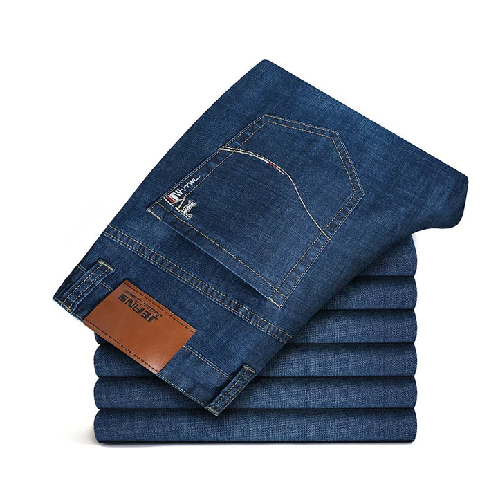 Jean en denim droit décontracté 