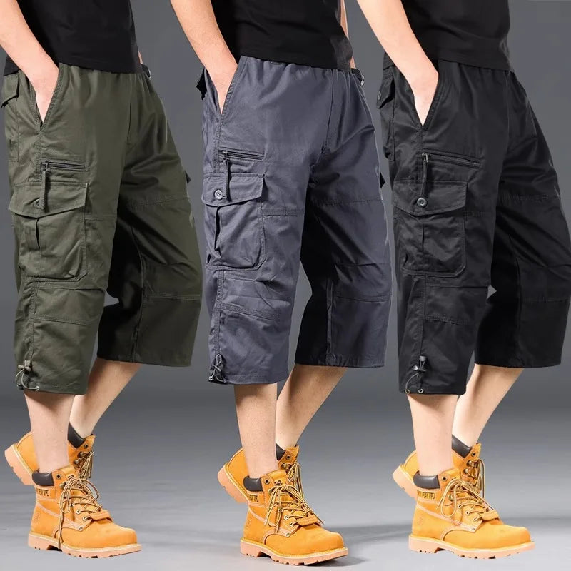 Longs Shorts Cargo en Coton 
