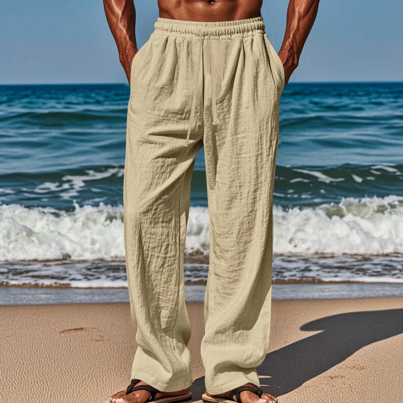 Pantalons en lin confortables 