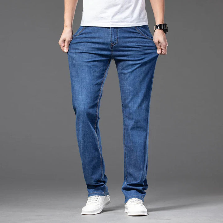 Jean en denim droit décontracté 