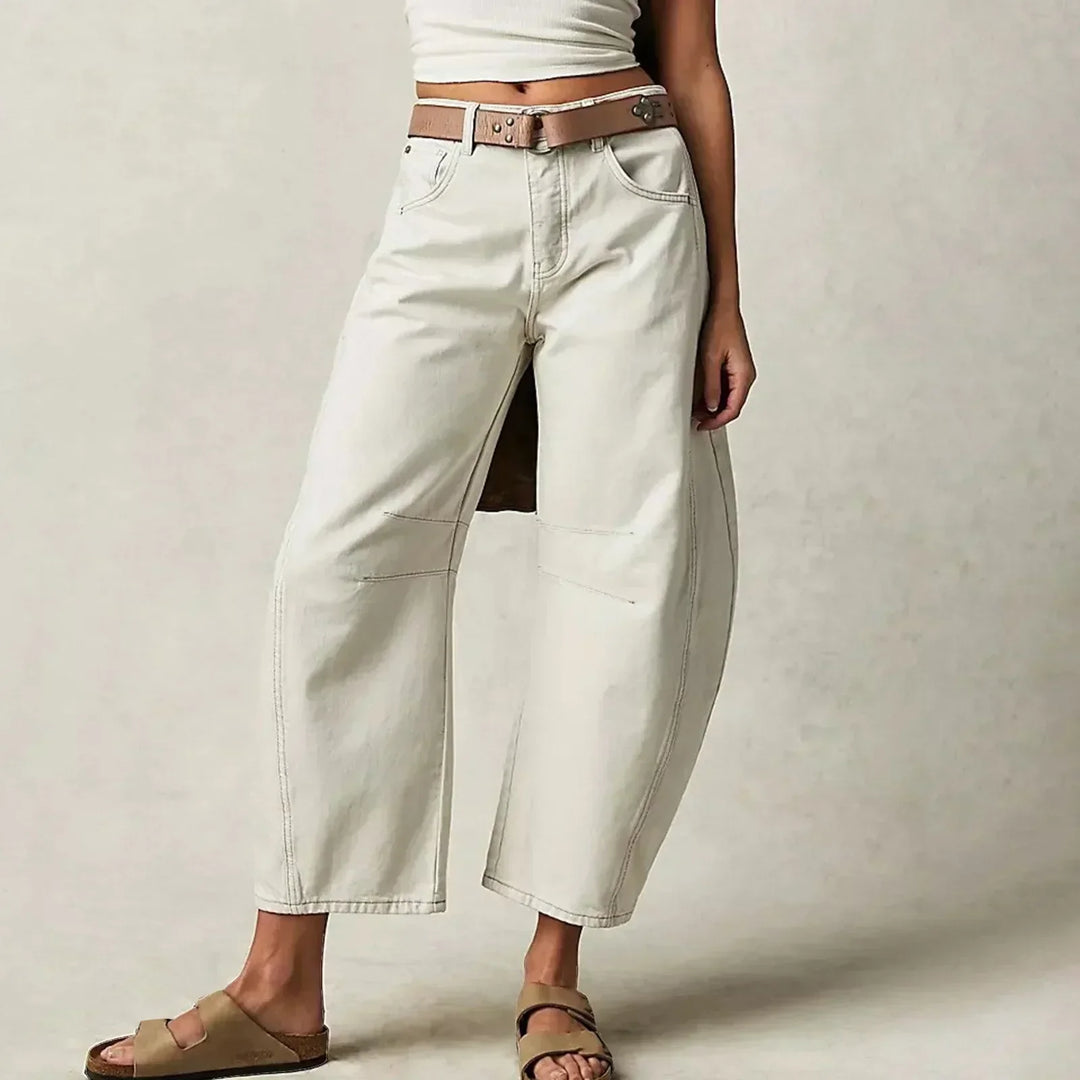 Jeans à coupe régulière bohème confortable 