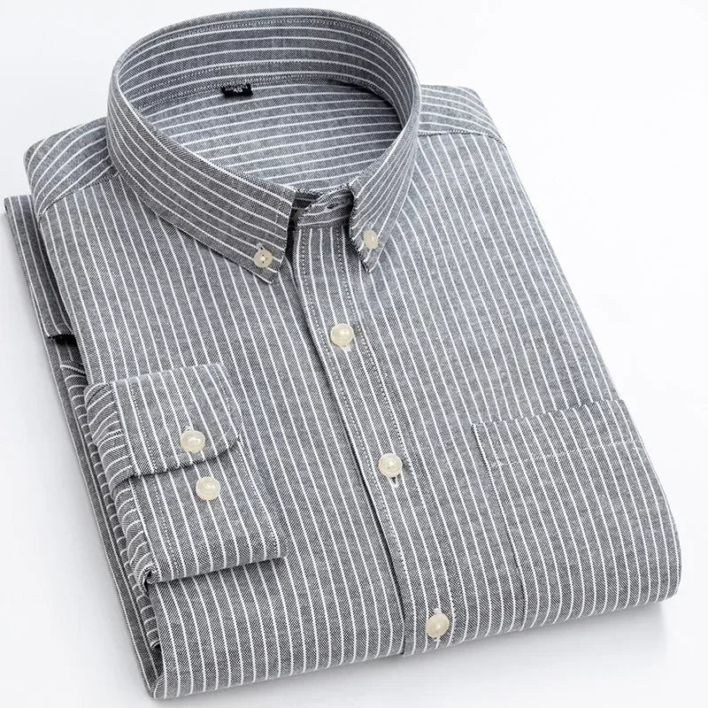 Chemise en coton à manches longues 