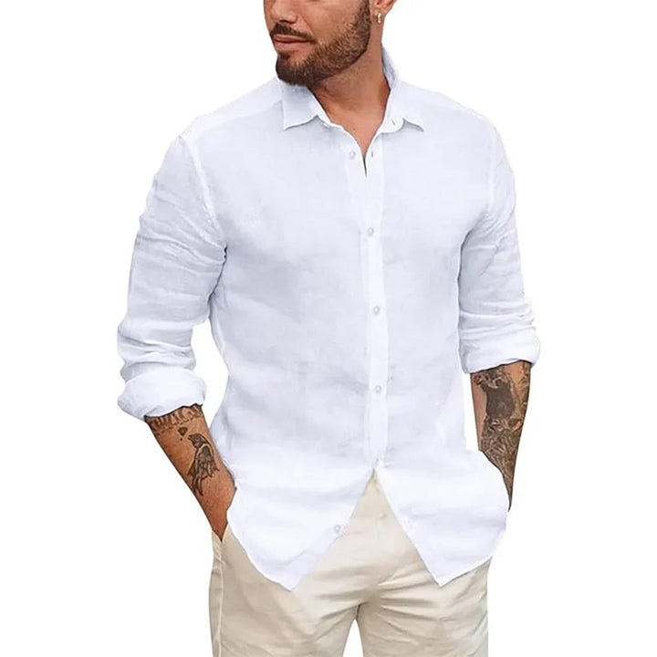 Chemise en lin et coton hawaïen 