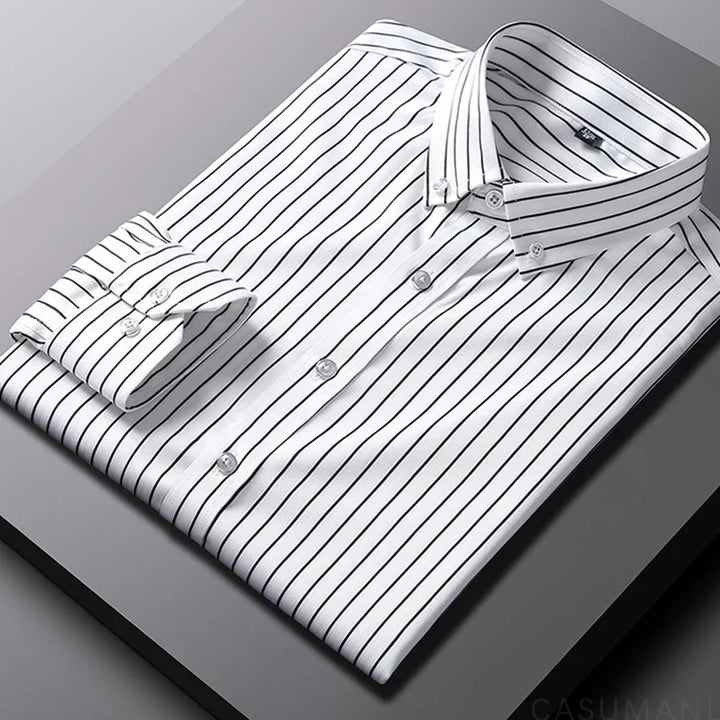 Givalli - Chemise décontractée rayée pour homme 