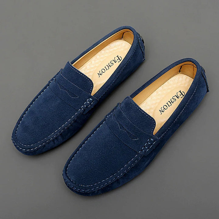 Mocassins en daim pour bateau 