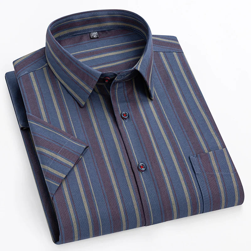 Givalli - Chemise en Coton à Manches Courtes 