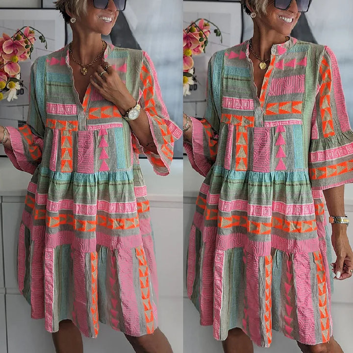 Kiki | Robe Midi Élégante de Printemps (Presque Épuisée) 