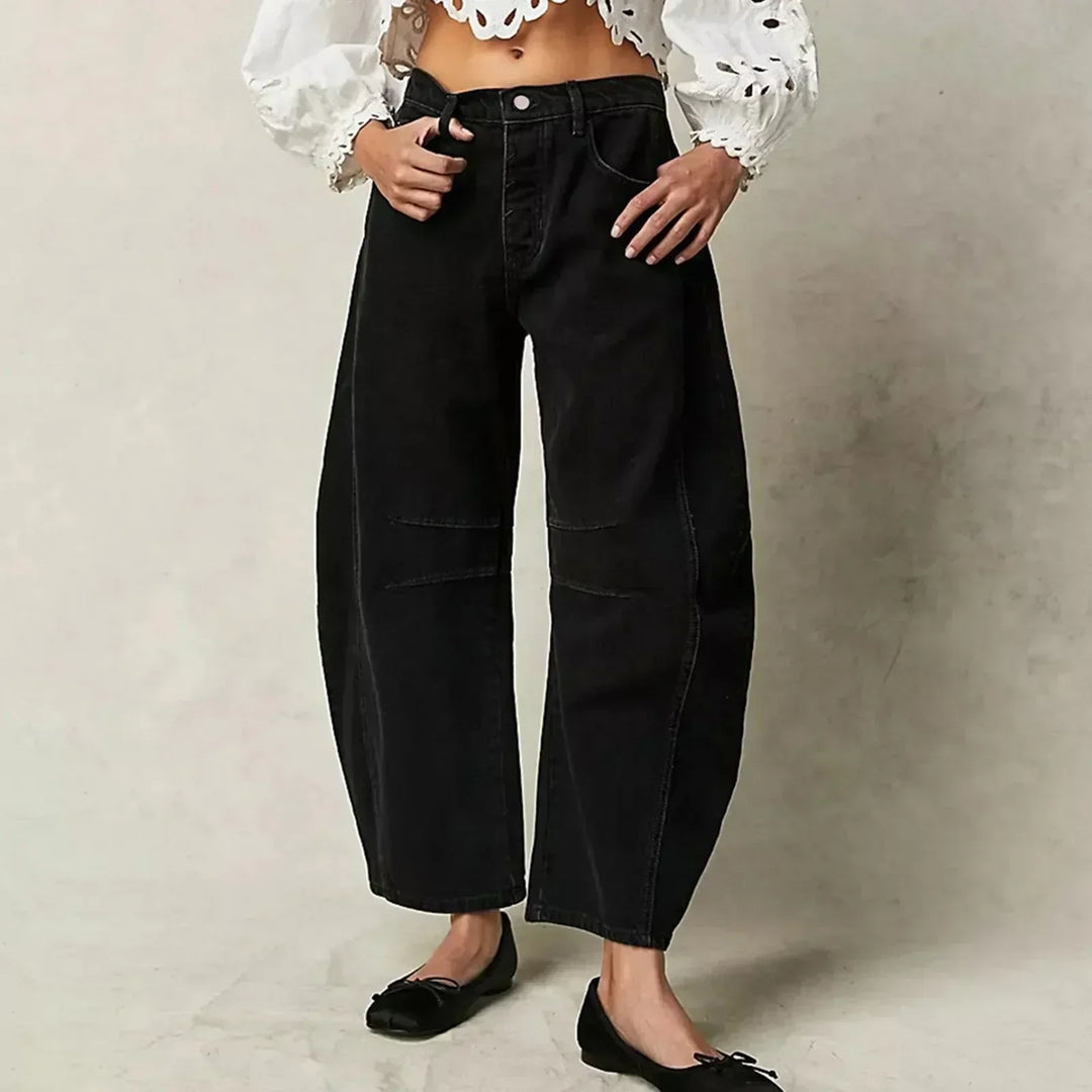 Jeans à coupe régulière bohème confortable 