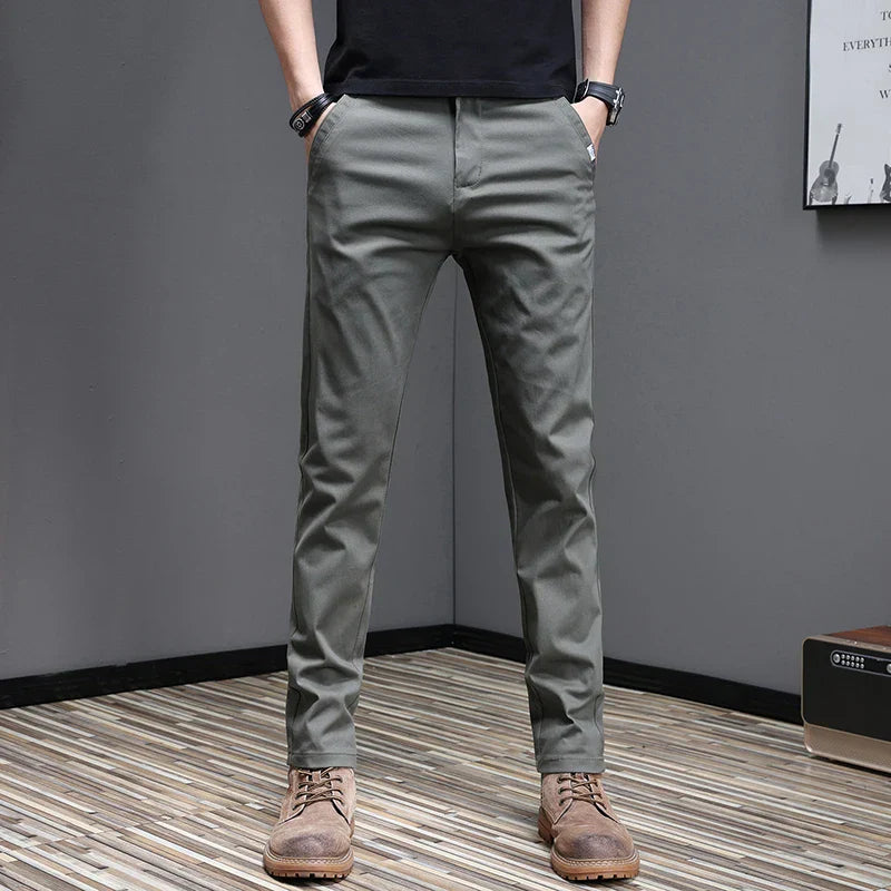 Pantalon en coton décontracté 