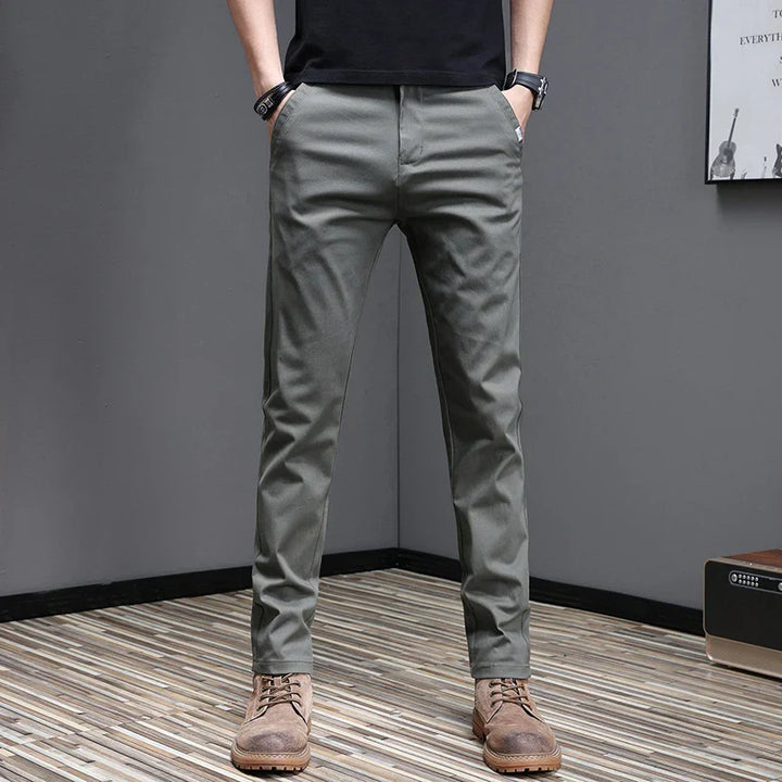 Pantalon en coton décontracté 