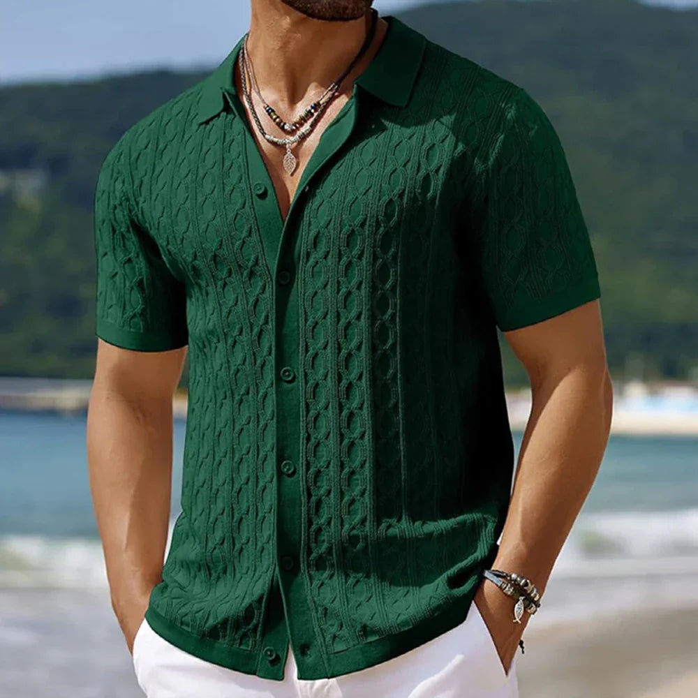 Button-Up Polo Shirt