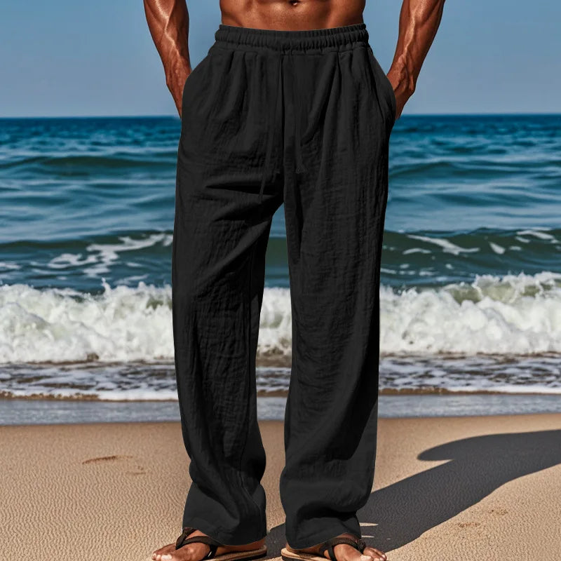 Pantalons en lin confortables 