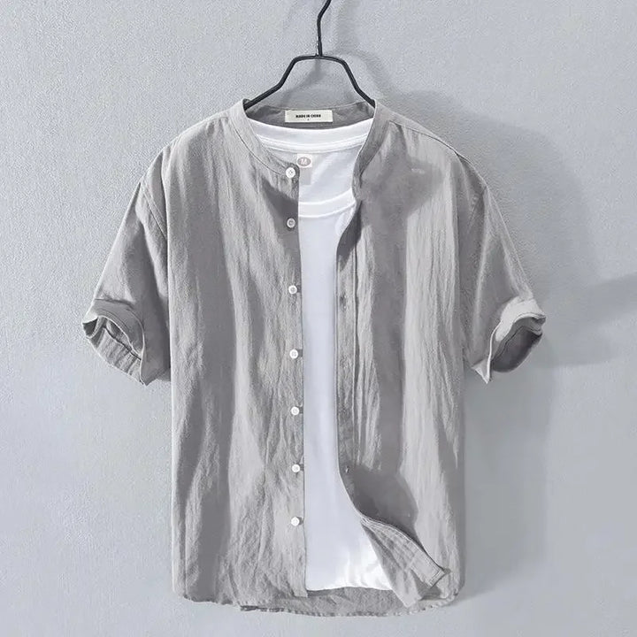 Chemise d'été en coton et lin 