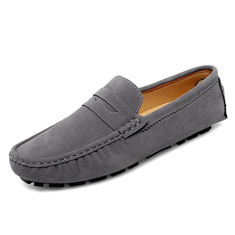 Mocassins en daim pour bateau 