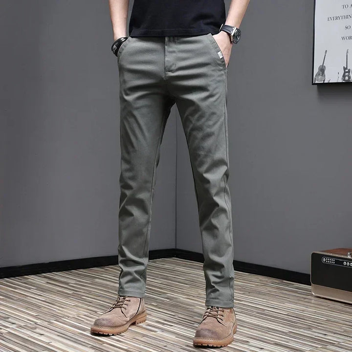 Pantalon en coton décontracté 