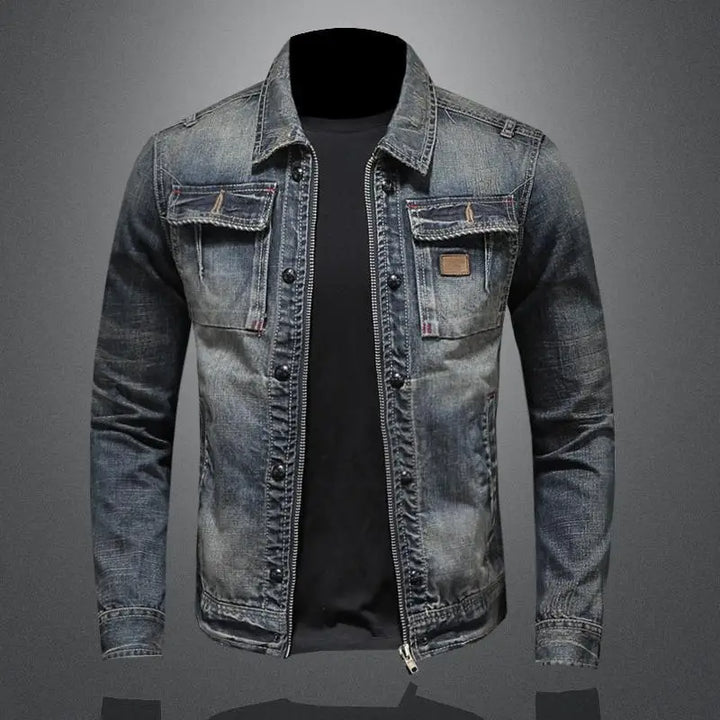 Carl™ | Veste en jean rétro 