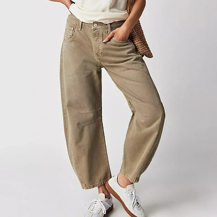Jeans à coupe régulière bohème confortable 