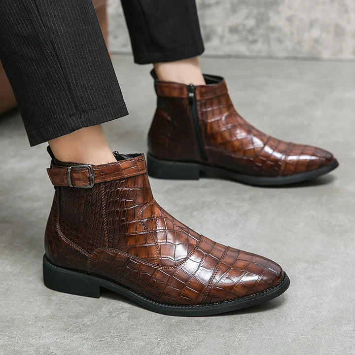 Dylan™ | Graceful Buckle Ankle Boots