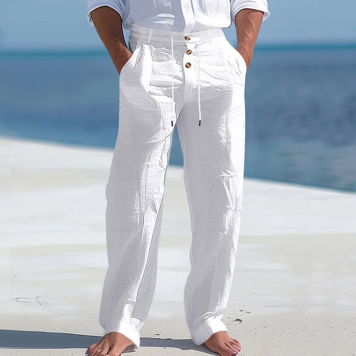 Pantalon d'été en lin 