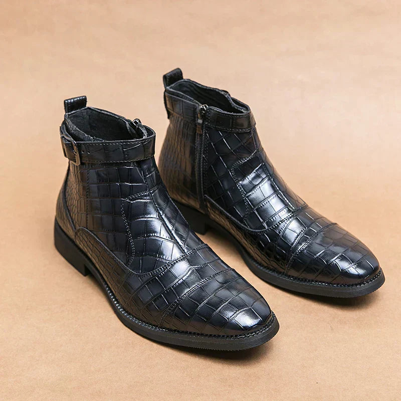 Dylan™ | Graceful Buckle Ankle Boots
