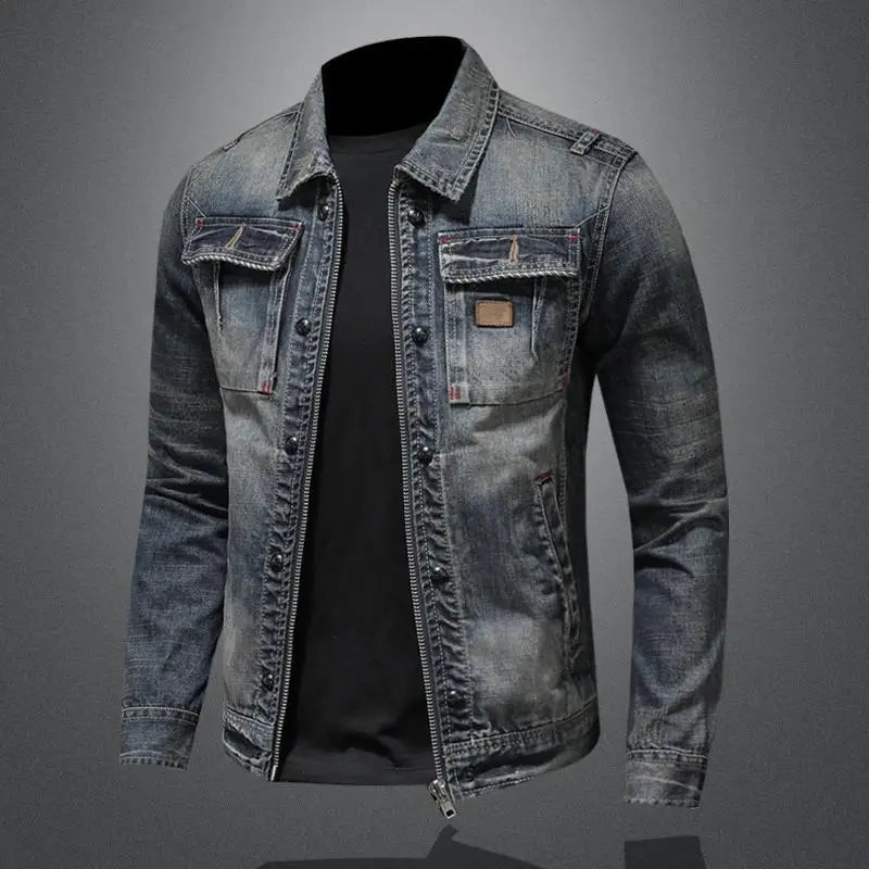 Carl™ | Veste en jean rétro 