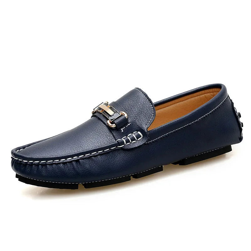 Mocassins en cuir véritable 