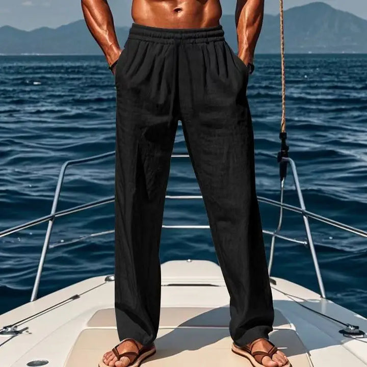 Pantalon en lin Hawaï 