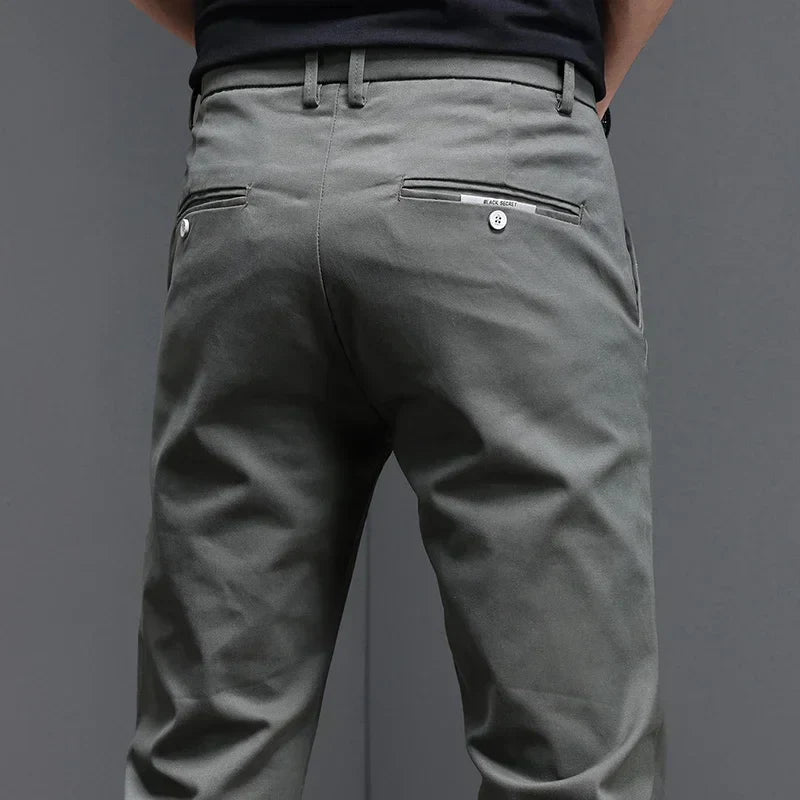 Pantalon en coton décontracté 