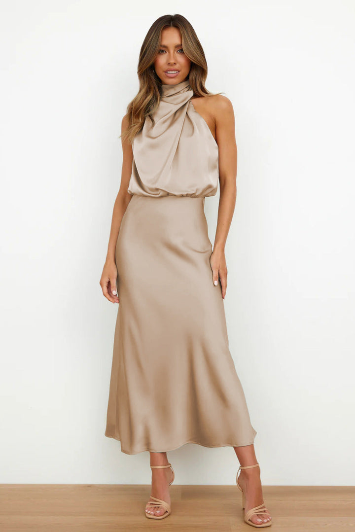 Valeria™ | Robe longue avec col licou 