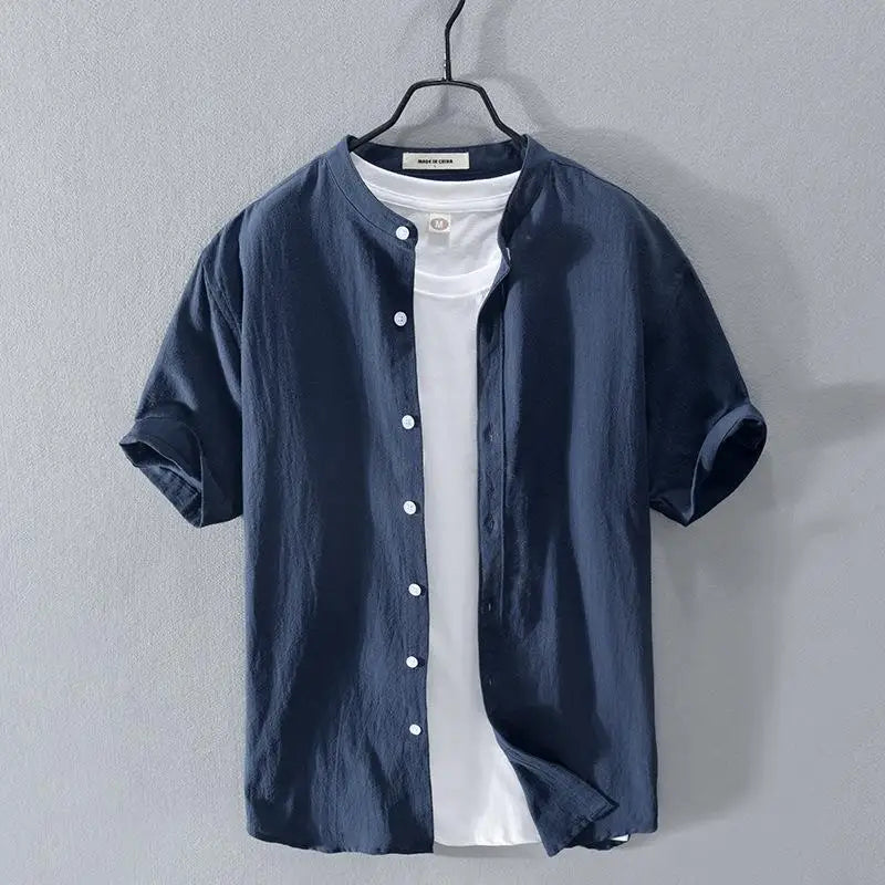 Chemise d'été en coton et lin 