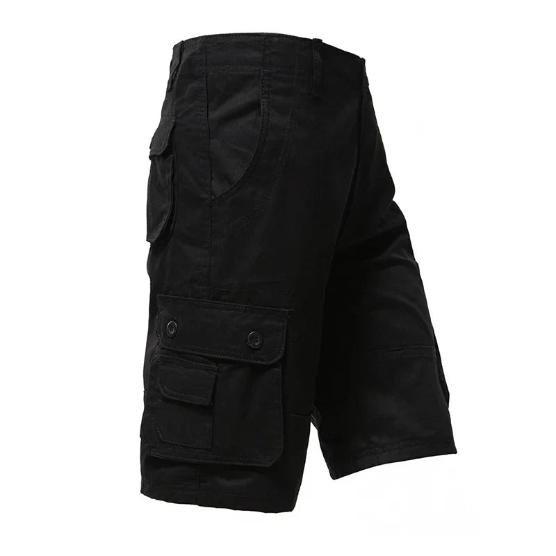 Shorts cargo décontractés jusqu'aux genoux 