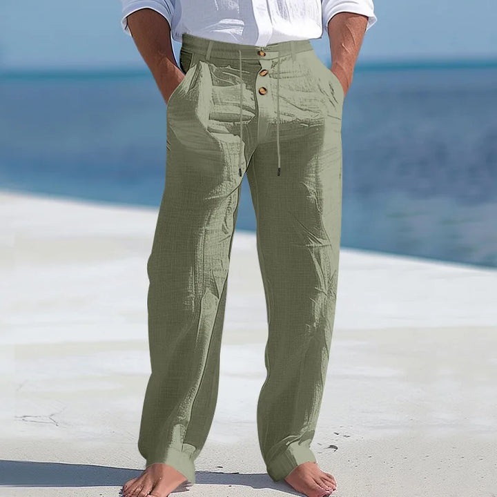 Pantalon d'été en lin 