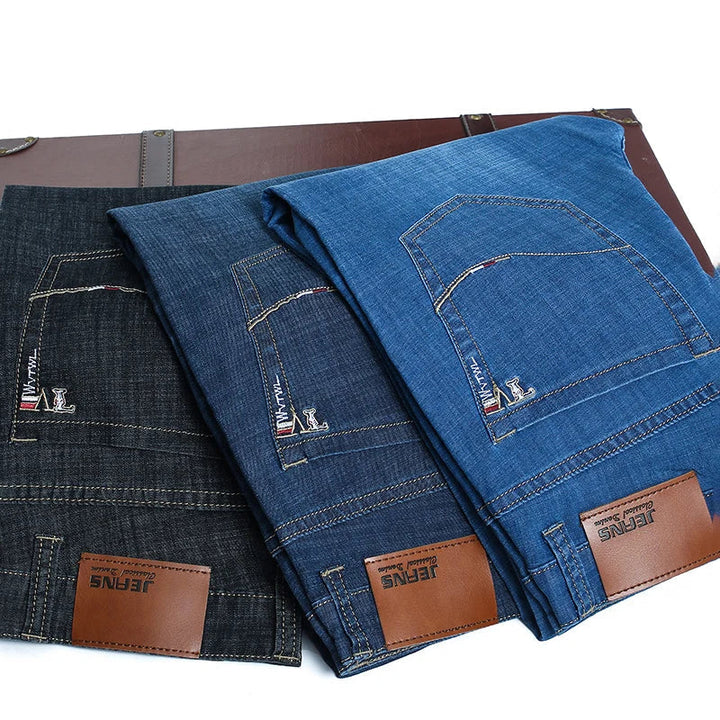Jean en denim droit décontracté 