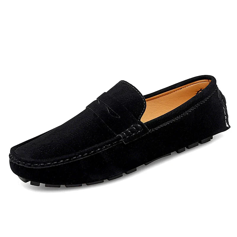 Mocassins en daim pour bateau 