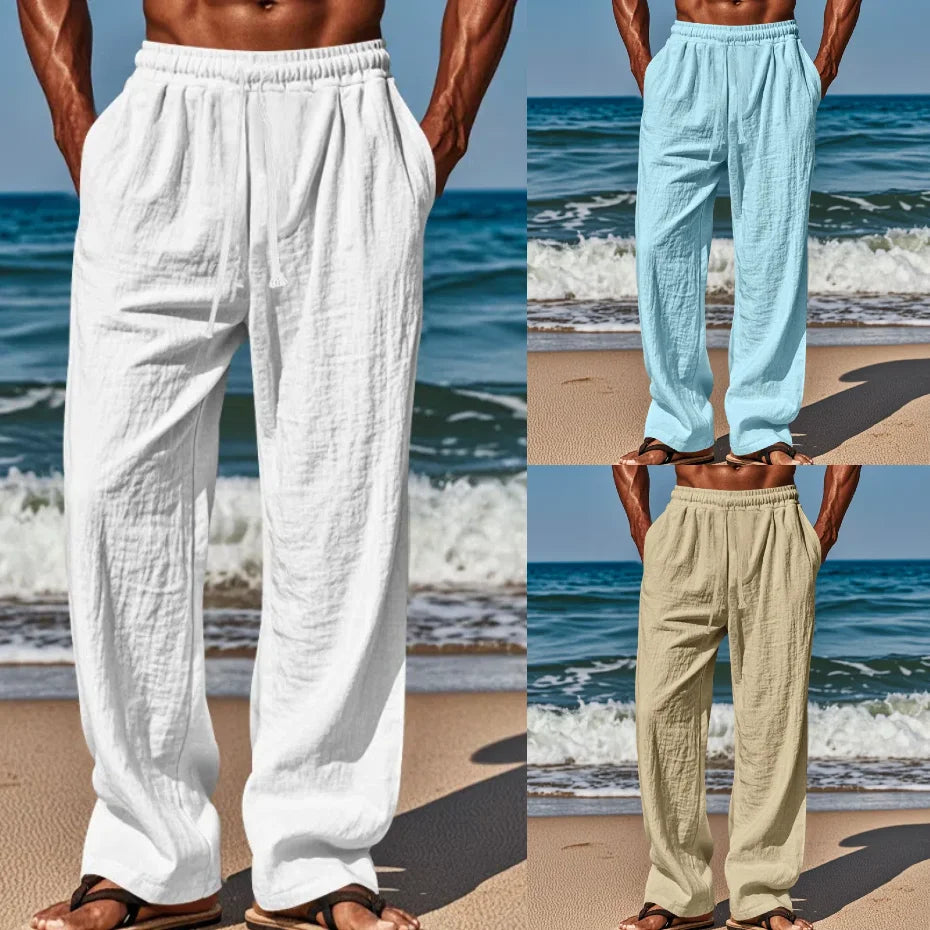 Pantalons en lin confortables 
