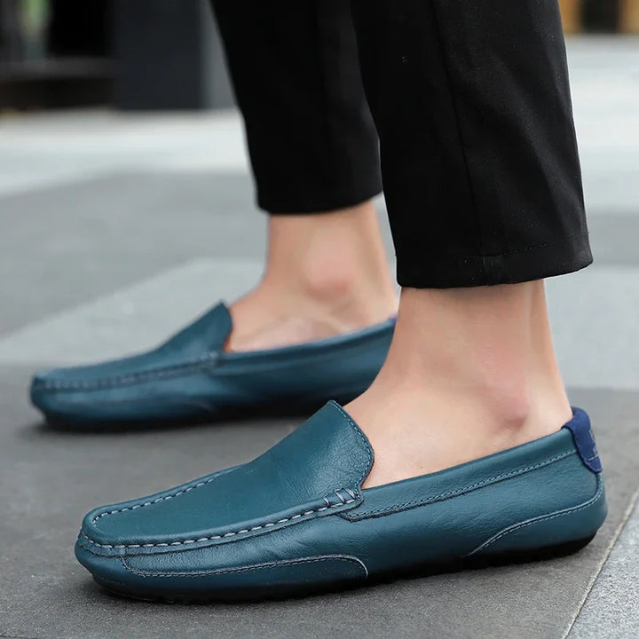 Mocassins en cuir vintage 