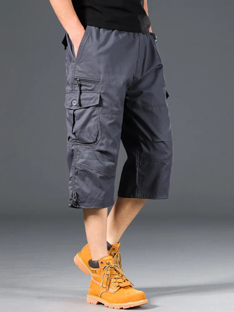 Longs Shorts Cargo en Coton 