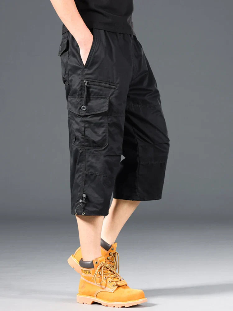 Longs Shorts Cargo en Coton 