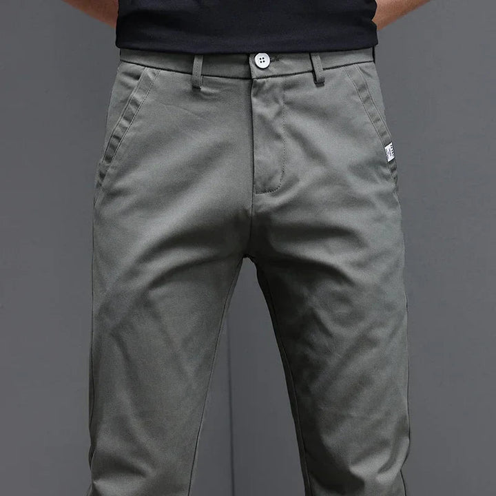 Pantalon en coton décontracté 