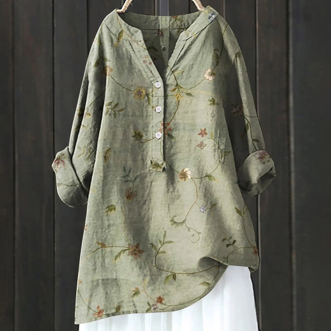 Daniela - Blouse Élégante à Motifs Floraux 