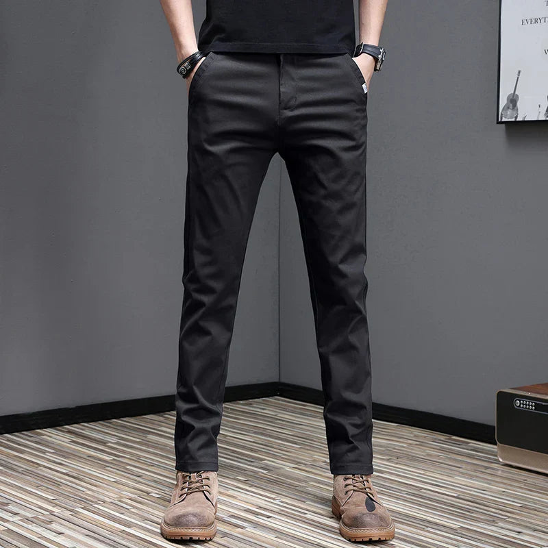 Pantalon en coton décontracté 