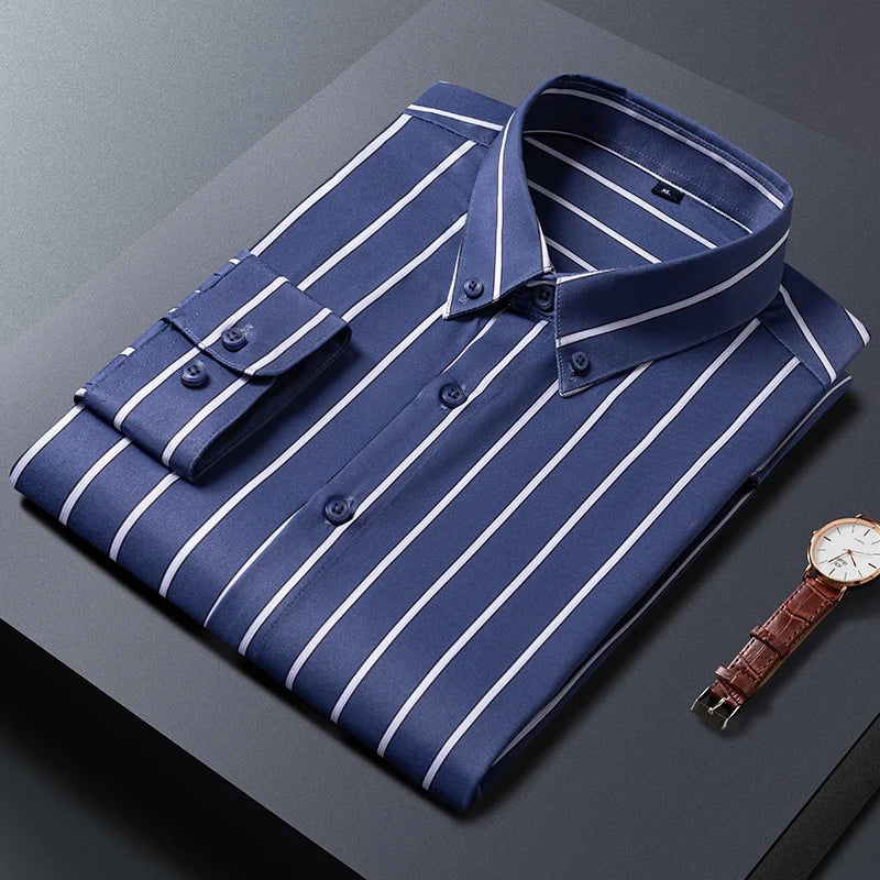 Givalli - Chemise élégante à rayures pour hommes 
